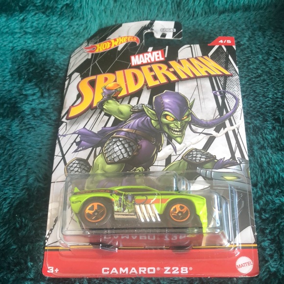 Mattel Other - Hot Wheels Camaro Z28, Spider Man 4/5